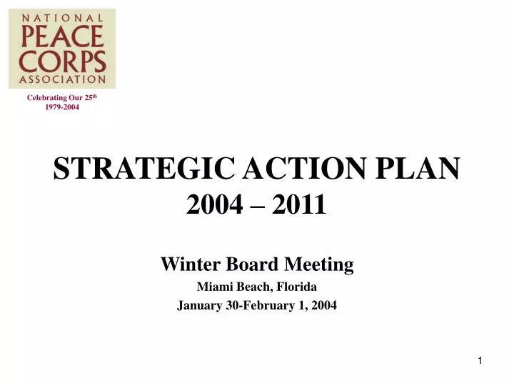 strategic action plan 2004 2011