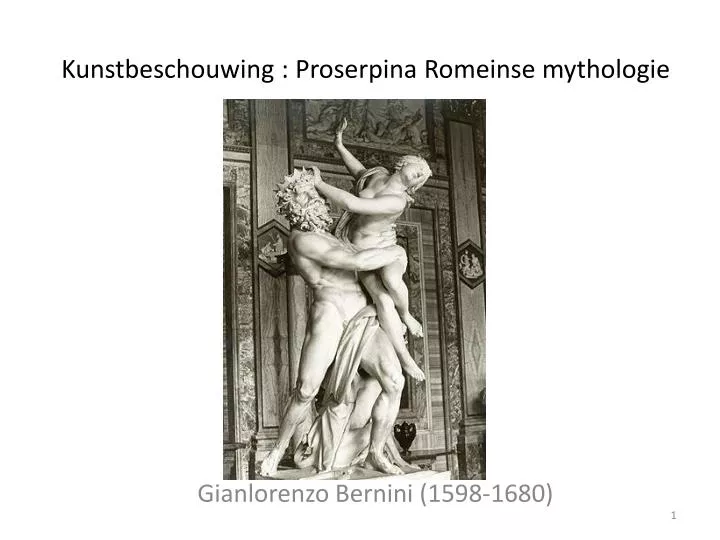 kunstbeschouwing proserpina romeinse mythologie