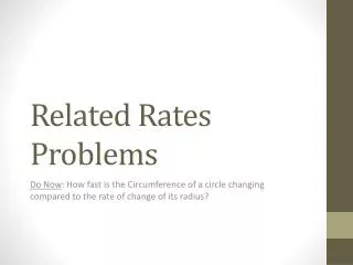related rates problems
