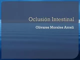 oclusi n intestinal