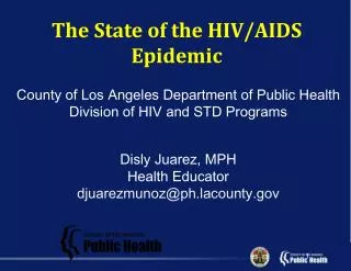 County of Los Angeles Department of Public Health Division of HIV and STD Programs