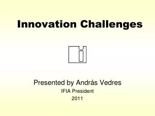 Innovation Challenges