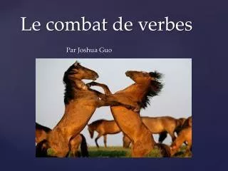 le combat de verbes