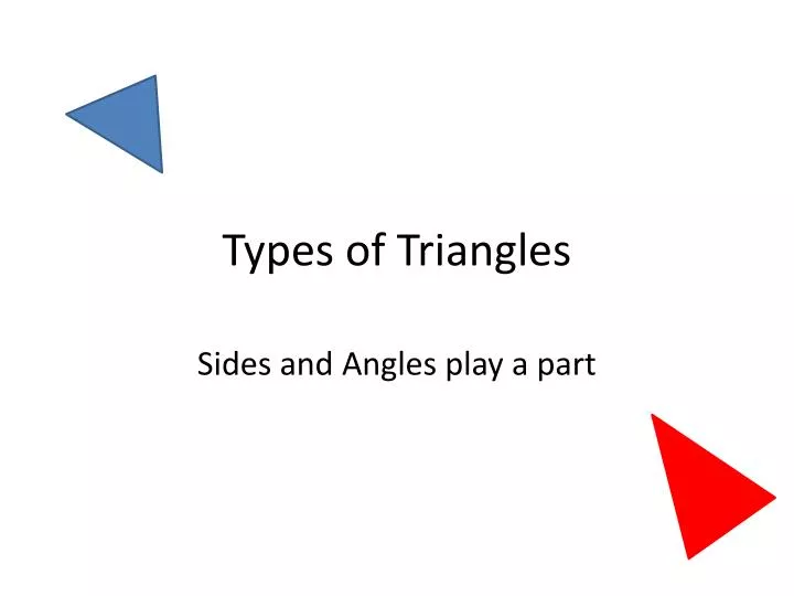 types of triangles