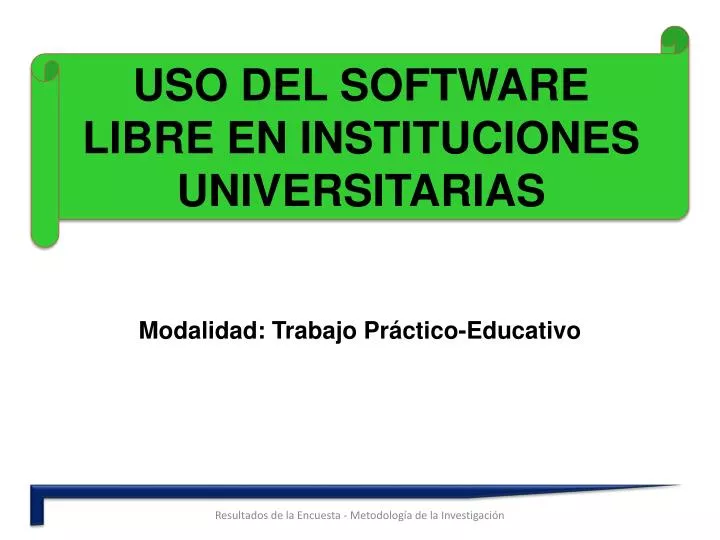 uso del software libre en instituciones universitarias