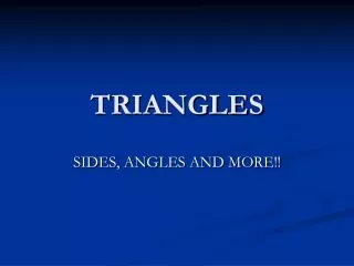 TRIANGLES