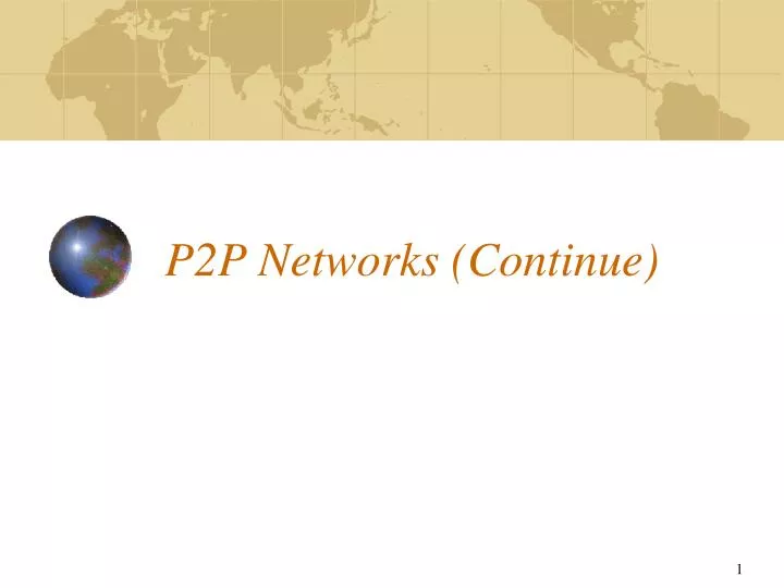 p2p networks continue