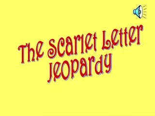 The Scarlet Letter Jeopardy