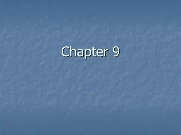 chapter 9