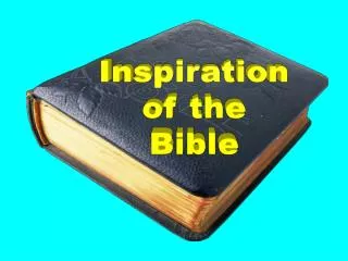 Inspiration of the Bible