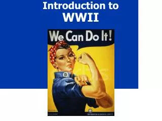 Introduction to WWII