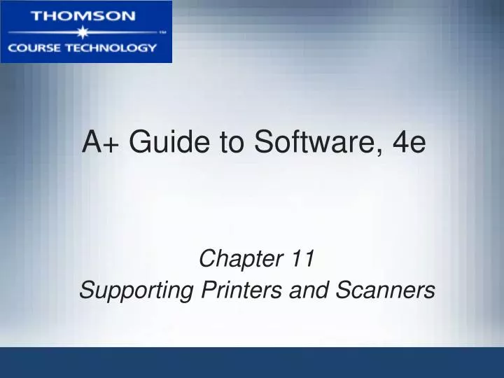 a guide to software 4e