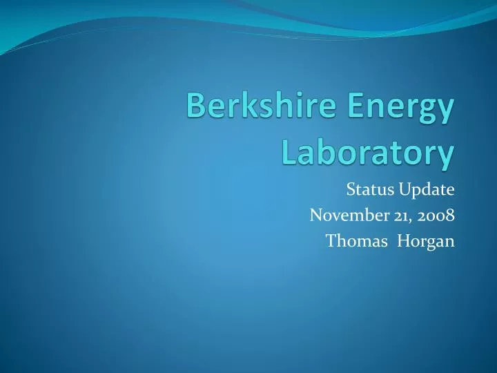 berkshire energy laboratory
