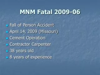 MNM Fatal 2009-06