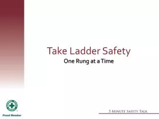 Take Ladder Safety One Rung at a Time