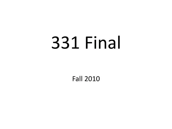 331 final