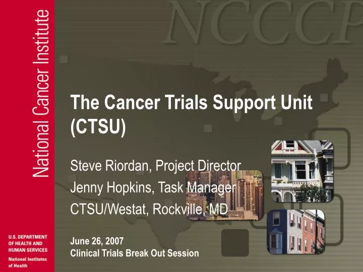 the cancer trials support unit ctsu