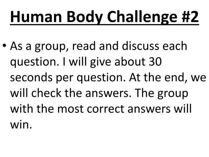 human body challenge 2