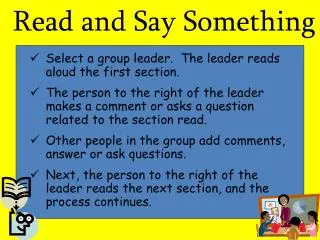 read and say something