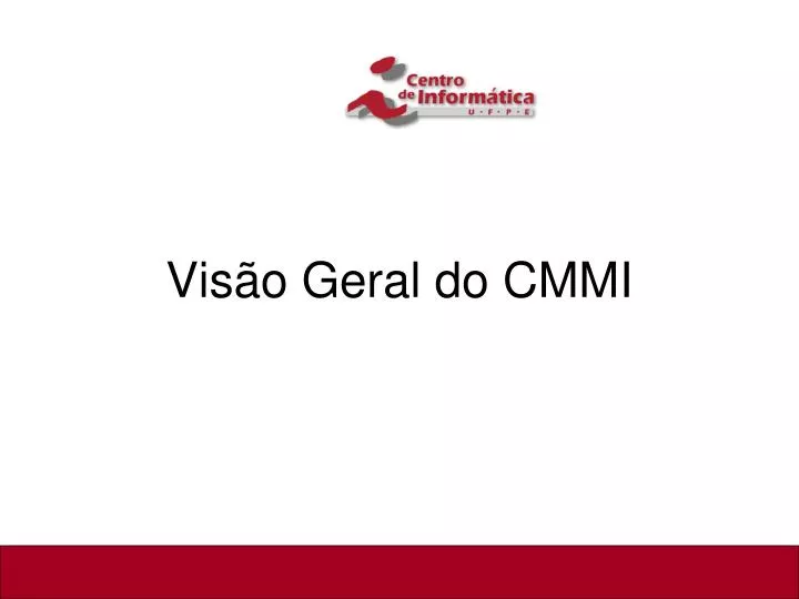 vis o geral do cmmi