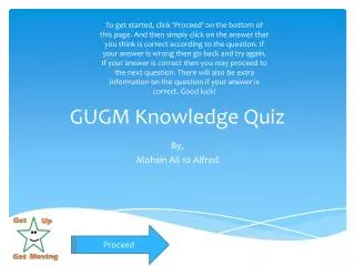 GUGM Knowledge Quiz