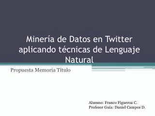 miner a de datos en twitter aplicando t cnicas de lenguaje natural