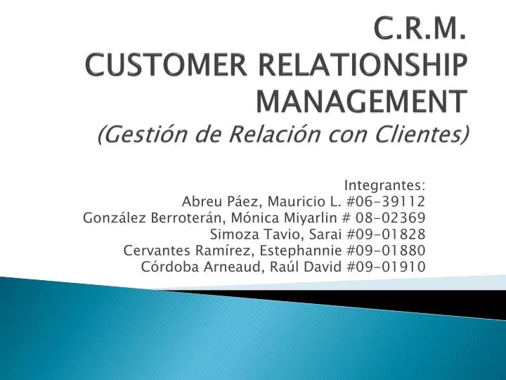 c r m customer relationship management gesti n de relaci n con clientes