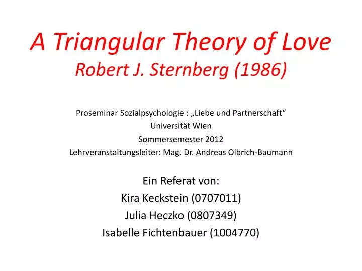 a triangular theory of love robert j sternberg 1986