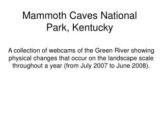 Mammoth Caves National Park, Kentucky