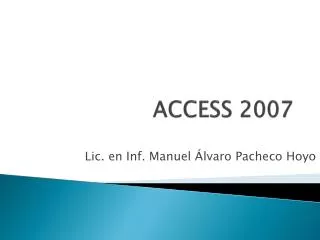 access 2007