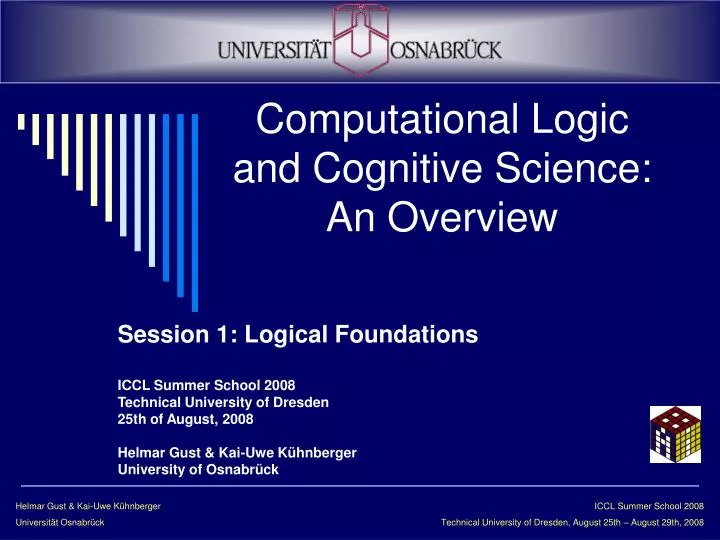 computational logic and cognitive science an overview