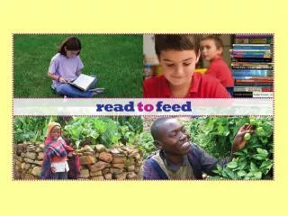 Read to Feed is a great way to help poor families in Africa…
