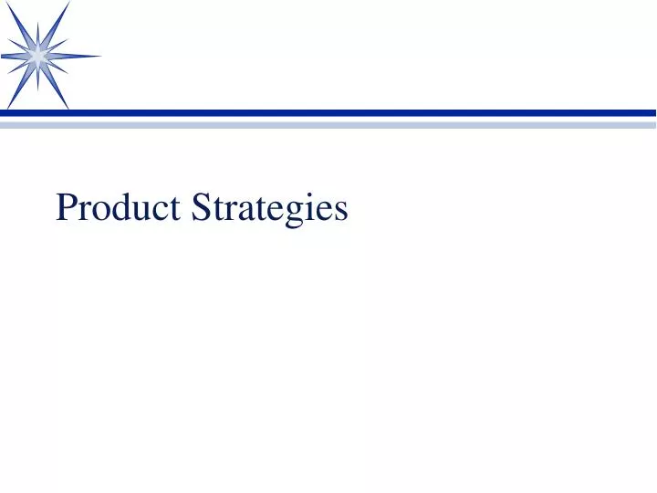 product strategies
