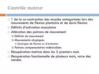 contr le moteur