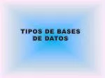 TIPOS DE BASES DE DATOS - slide 1