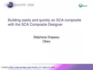 Building easily and quickly an SCA composite with the SCA Composite Designer