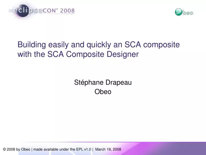 building easily and quickly an sca composite with the sca composite designer