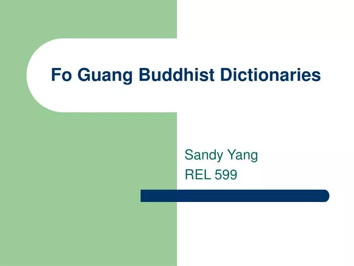 fo guang buddhist dictionaries