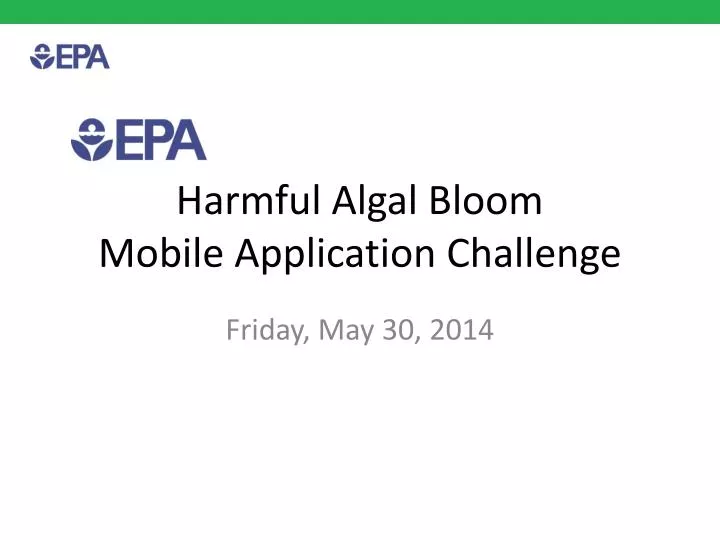 harmful algal bloom mobile application challenge