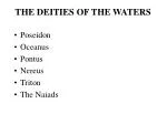 THE DEITIES OF THE WATERS