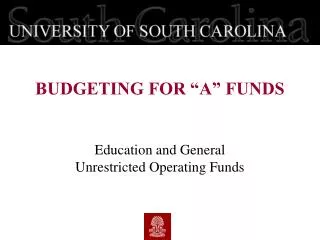 Education and General Unrestricted Operating Funds