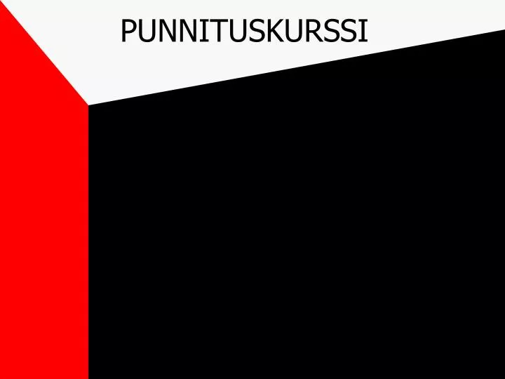 punnituskurssi