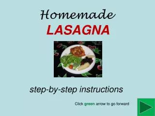 Homemade LASAGNA step-by-step instructions