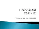 Financial Aid 2011-12
