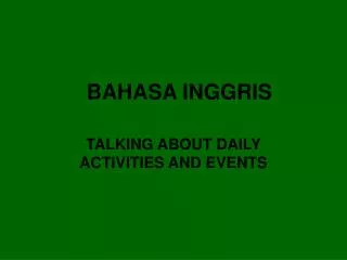 BAHASA INGGRIS