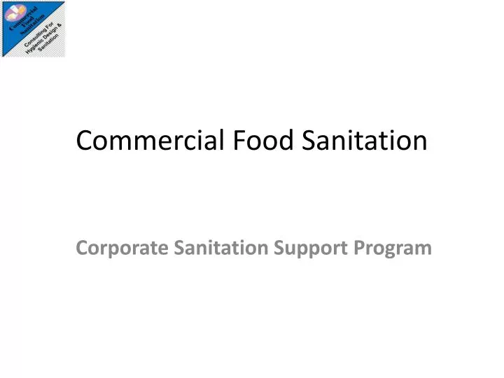 commercial food sanitation