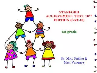 STANFORD ACHIEVEMENT TEST, 10 TH EDITION (SAT-10) 1st grade