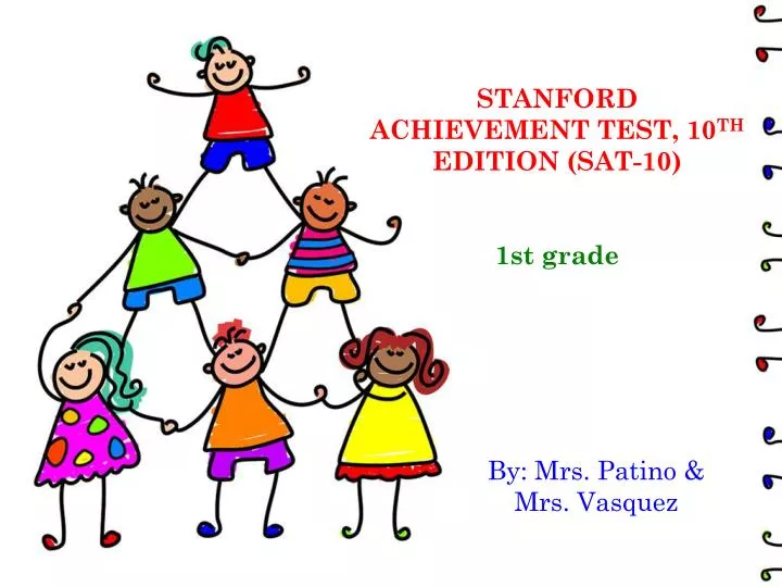 stanford achievement test 10 th edition sat 10 1st grade