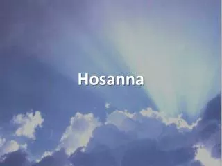 hosanna