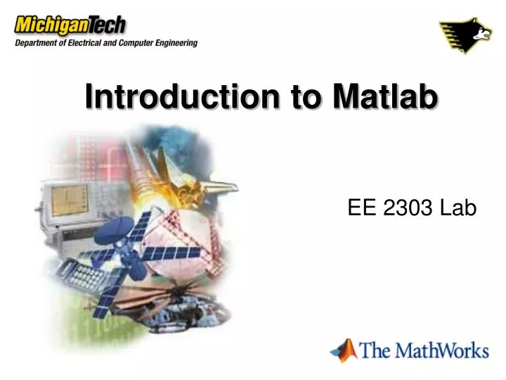 introduction to matlab